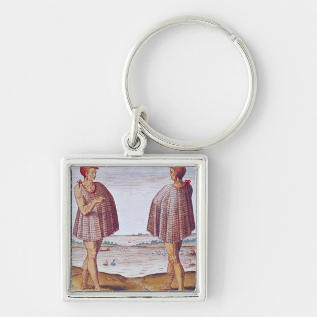 A Priest from Secoton in Virginia Key Ring (Front)