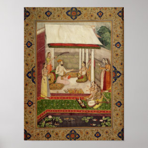 A Prince and Princess Listening to Music Poster