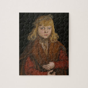 A Prince of Saxony, c.1517 (oil on panel) Jigsaw Puzzle