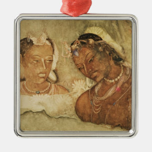 A Princess and her Servant Metal Tree Decoration