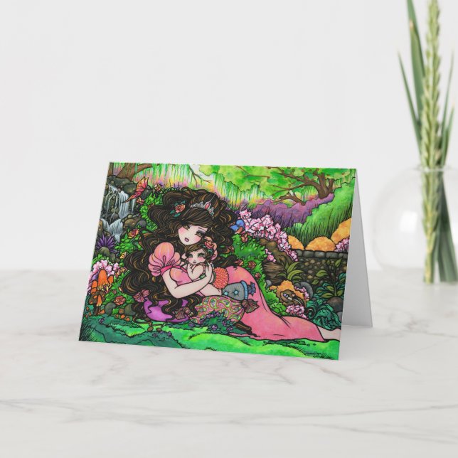 "A Princess is Born" New Baby Princess Card (Front)