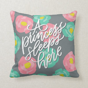 A Princess Sleeps Here Cushion