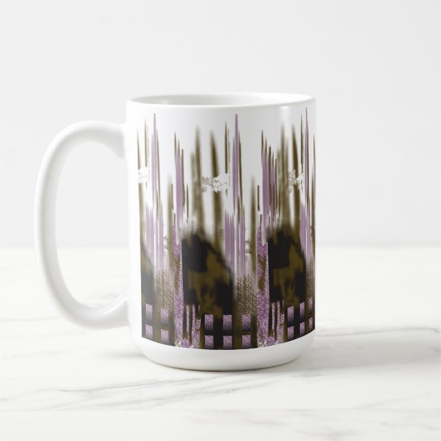 A pristine lake nestled among snow-capped mountain coffee mug (Left)