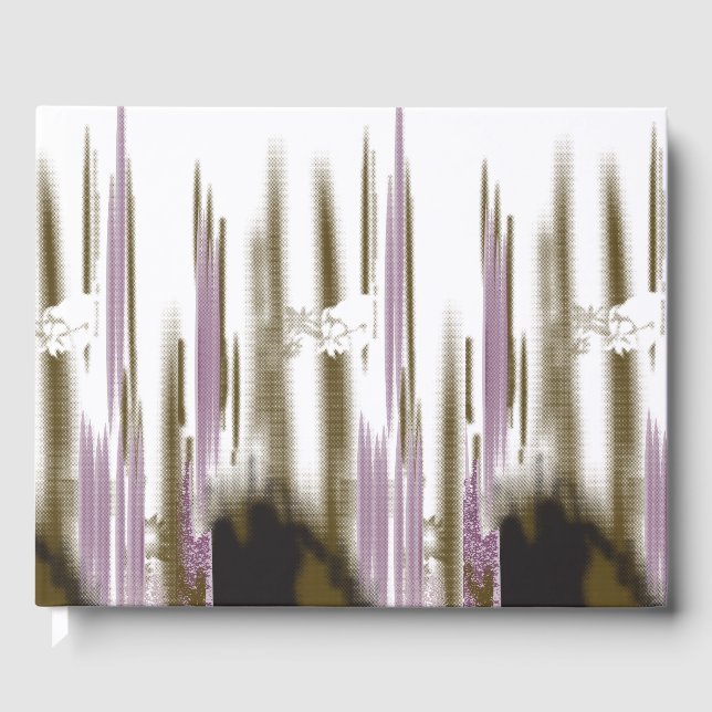 A pristine lake nestled among snow-capped mountain guest book (Front)