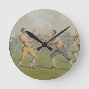 A Prize Fight, aquatinted by I. Clark, pub. by Tho Round Clock