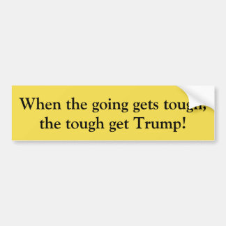 A Pro-Trump bumpersticker. Bumper Sticker