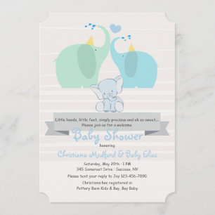 A Product of Our Love Boy Baby Shower Invitation