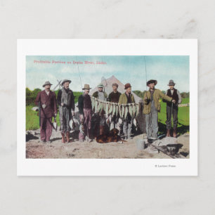 A Profitable Pastime on the Snake River Postcard
