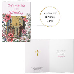 A Profusion of Flowers Orthodox Christian Birthday Card