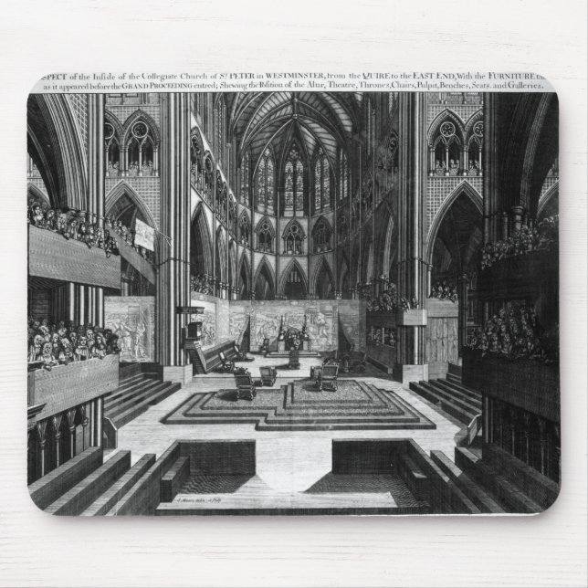 A Prospect of the Inside Collegiate Church Mouse Mat (Front)