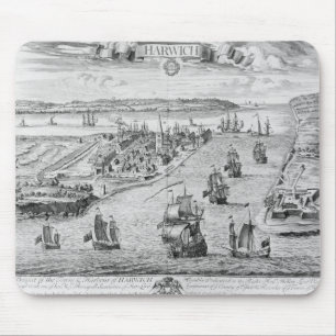 A Prospect of the Towne and Harbour of Harwich Mouse Mat