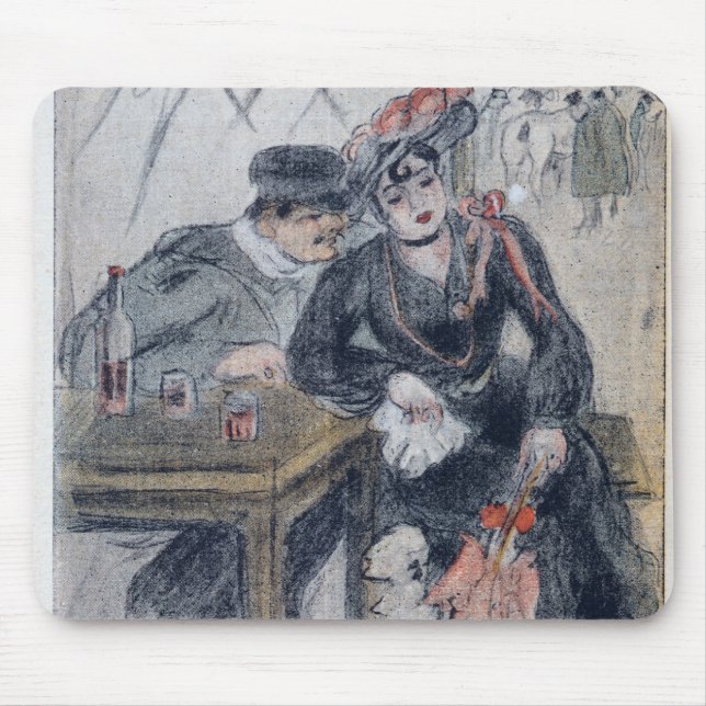 A Prostitute and her Client Mouse Mat (Front)