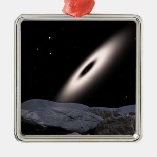 A protoplanetary disc metal tree decoration
