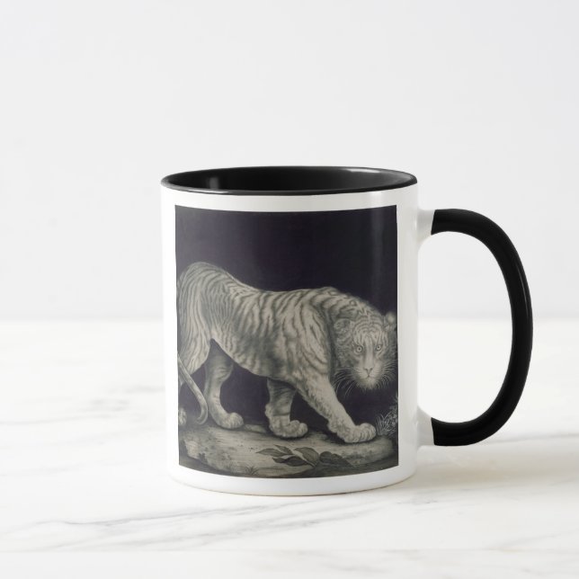 A Prowling Tiger (pencil on paper) Mug (Right)