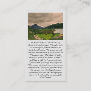 A Psalm of David Celebration of Life Prayer Card