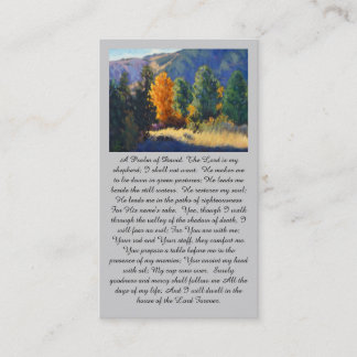 "A Psalm of David” Peace & Comfort Prayer Card