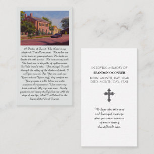 A Psalm of David Red Blue Yellow Green Business Card