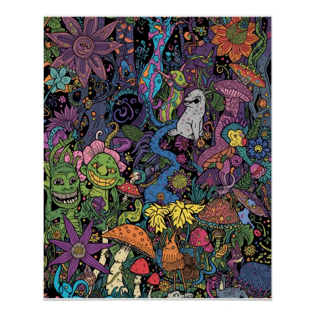 A psychedelic poster design (Front)