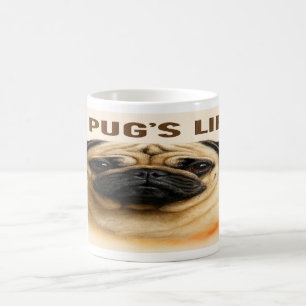 “A Pug’s Life: Sip Into Joy” Coffee Mug