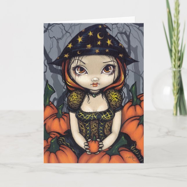 "A Pumpkin Gift" Greeting Card (Front)
