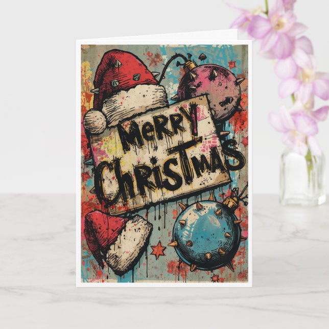 A punk christmas card (Orchid)