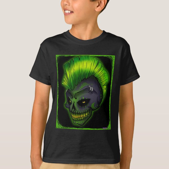 a-punk-rockin-skull- t-shirt (Front)