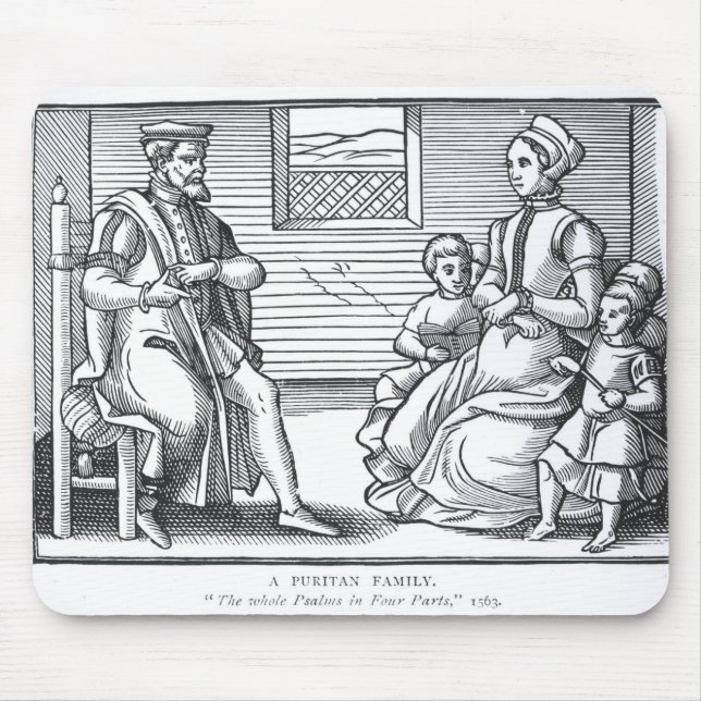 A Puritan Family Mouse Mat (Front)