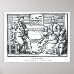 A Puritan Family Poster