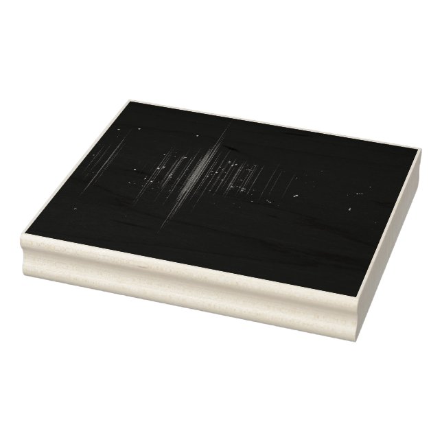 a purple and black background with lines and stars rubber stamp (Stamp)