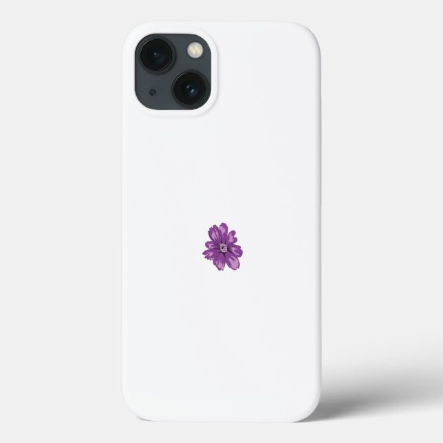 a purple flower on a white background Case-Mate iPhone case (Back)