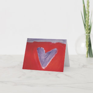 A Purple Heart Note Card