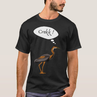 A Purple Heron thinking adventure thelwell  T-Shirt