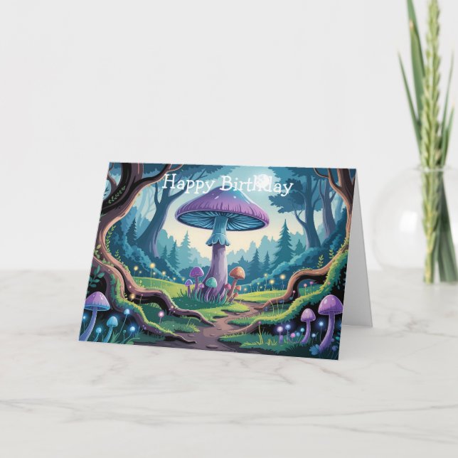 A Purple Mushroom Card (Front)