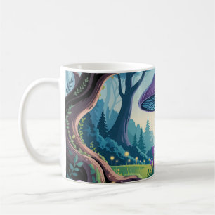 A Purple Mushroom Coffee Mug