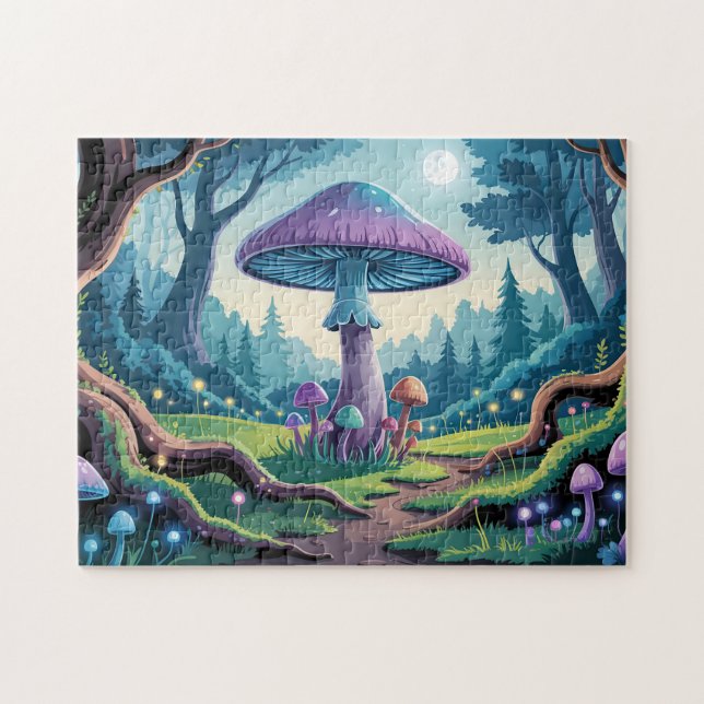 A Purple Mushroom Jigsaw Puzzle (Horizontal)