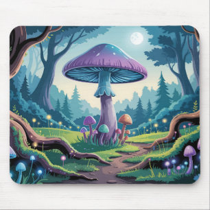 A Purple Mushroom Mouse Mat