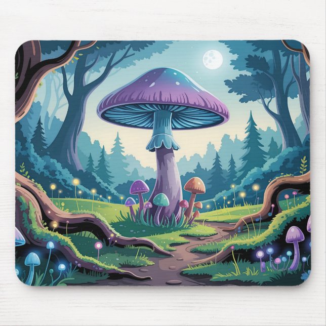 A Purple Mushroom Mouse Mat (Front)