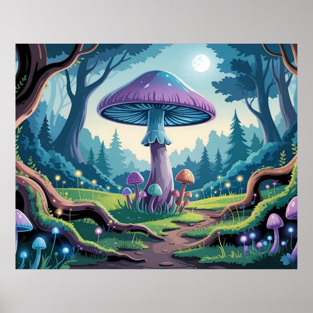 A Purple Mushroom Poster (Front)