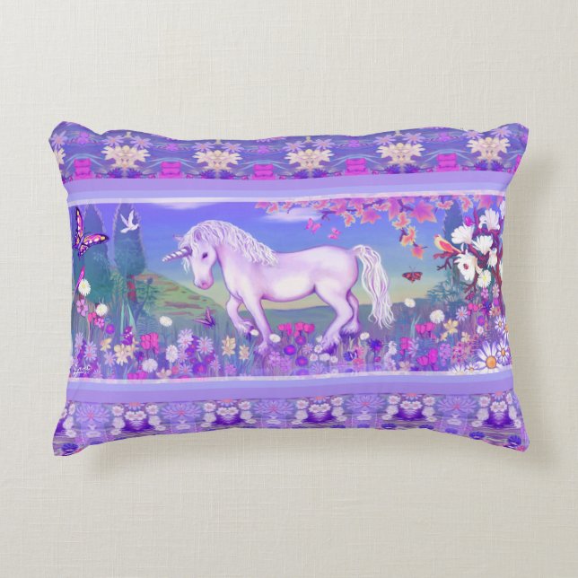 A Purple Paradise Accent Pillow (Front)