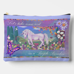 A purple paradise accessory pouch