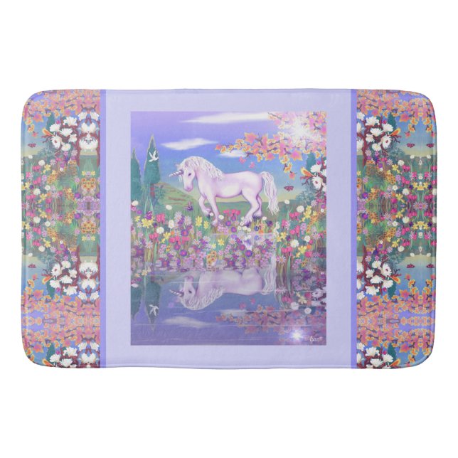 A purple paradise Bath Mat (Front)