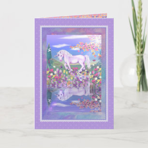 A Purple Paradise blank card