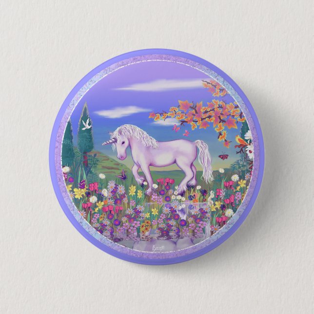 A Purple Paradise Button (Front)