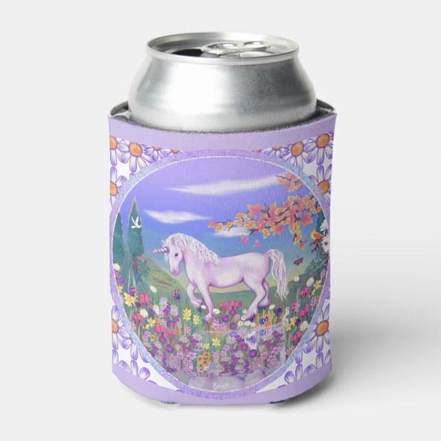 A purple Paradise Can Cooler (Can Front)