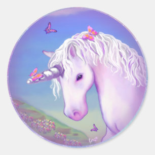 A Purple Paradise Classic Round Sticker