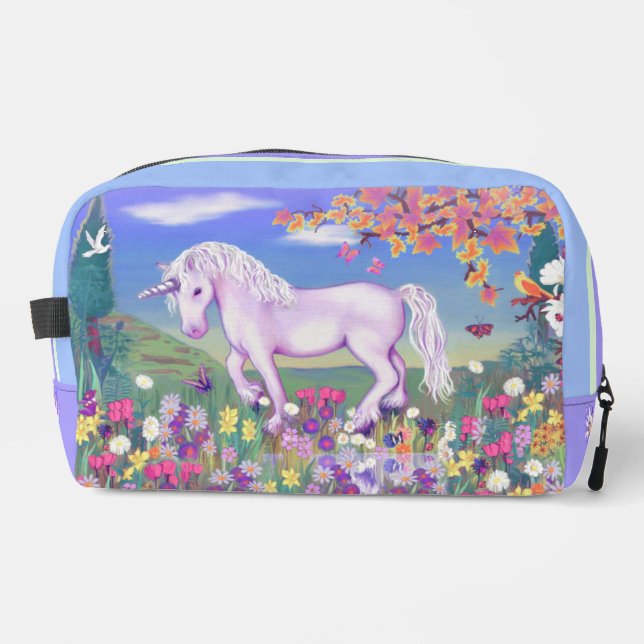 A purple paradise dopp kit (Front)