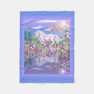A Purple Paradise Fleece Blanket