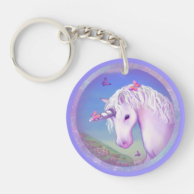 A Purple Paradise Keychain (Front)