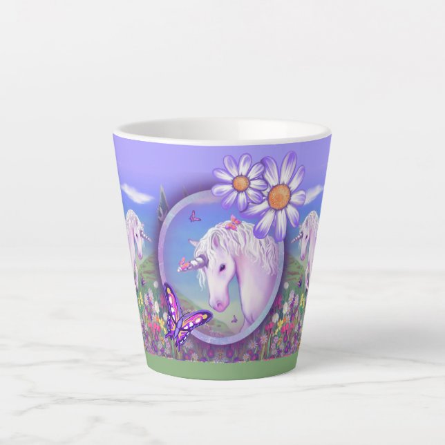 A purple paradise Latte Mug (Front)