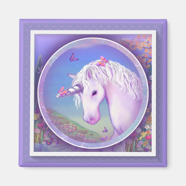 A Purple Paradise Magnet (Front)